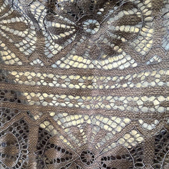 American Eagle Women's Black Lace Top Vintage Whimsigoth Dark Lace - Picture 4 of 6